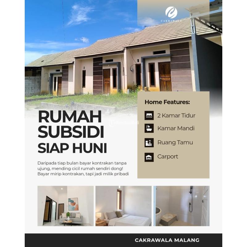 Jual Rumah Tipe 25 Lokasi Aman, Bebas Banjir, Akses Mudah - Malang