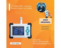 Monitor Kualitas Udara NDIR TC700Pro 7in1 - CO2, TVOC, HCHO, PM2.5, PM10, PM1, Suhu  Kelembapan  Data Logger WiFi - Jakarta Barat