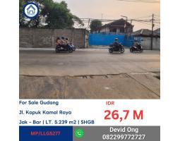 Dijual Pabrik Luas 5.239 m2 Kapuk Kamal Raya - Jakarta Barat