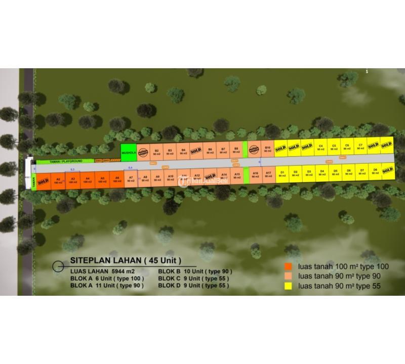 Dijual Rumah Dekat Polsek Godean Tipe 100 3KT 3KM Legalitas SHM - Sleman