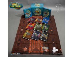 Sarung Tenun Sapphire Timbul Songket Asli - Kuningan 