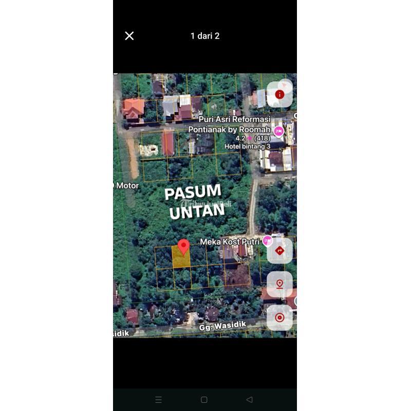 Dijual Tanah, Luas 252m2, Shm, Jalan Reformasi, Gg. Pertanian, Luas 14 X 18, Harga 650 Juta Nego - Pontianak