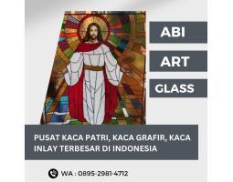 Kaca Patri Grafir Inlay Gereja - Asmat