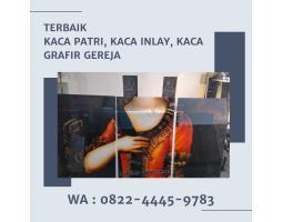 Kaca Patri Grafir Inlay Gereja - Buton Utara