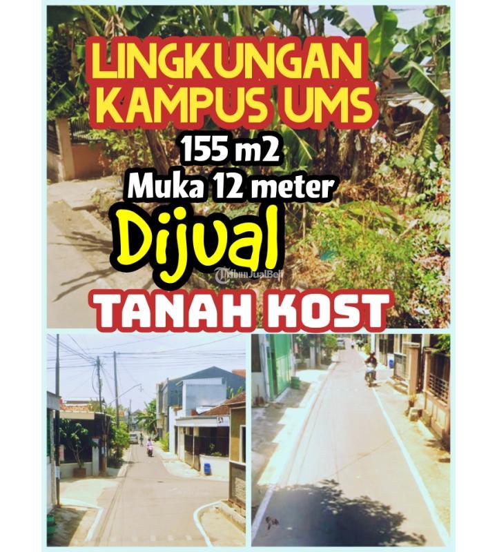 Dijual Tanah Lingkungan Kampus UMS 155m2 Harga 5,5 Juta per m2 - Sukoharjo