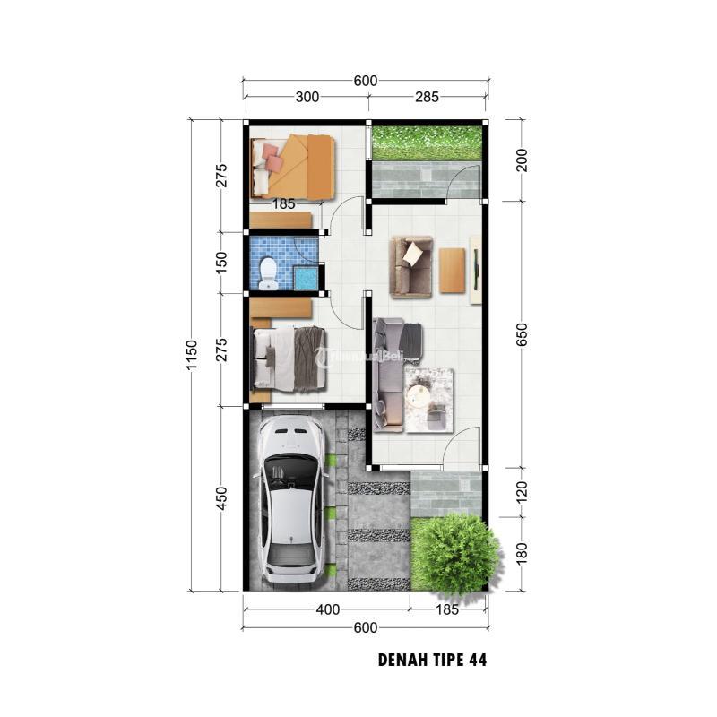 Promo Rumah Tipe 44 Perumahan Baru Di Tengah Kota - Magetan