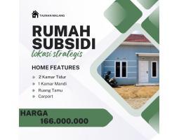 Dijual Rumah Hunian Subsidi 2KT 1KM Murah Dekat Kampus Poltekom - Malang