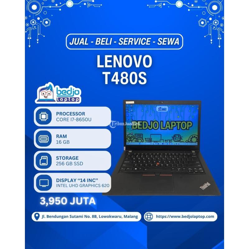Laptop Lenovo  T480S Second SSD 256GB RAM 16GB Core i7 Bergaransi 1 Bulan - Malang Kota
