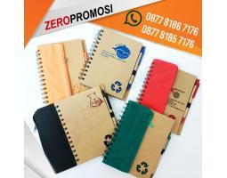 Jasa Souvenir Buku Memo, Resleting Bag 902 Custom Logo - Tangerang