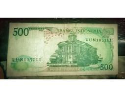 Dijual Uang Rp 500, Tahun 1988 Gambar Kijang - Balikpapan