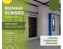 Jual Rumah Subsidi 1 Lantai Tipe 25 Murah Dp Nol Juta Tumpang - Malang