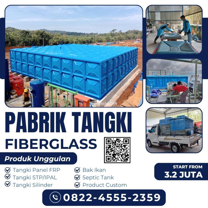 Tangki Fiberglass Panel dan Silinder Bebas Lumut, Air Selalu Jernih - Mojokerto