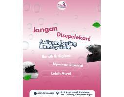 Laundry Helm Karadenan  Bersih Maksimal  Higienis - Bogor