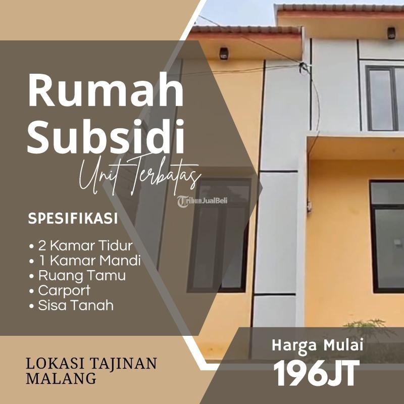 Dijual Rumah Hunian Subsidi 1 Lantai Tipe 30 Dekat Gor Kenarok - Malang