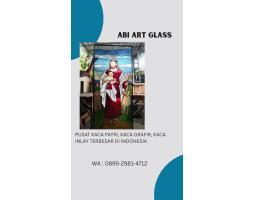 Motif Yesus Kaca Patri Grafir Inlay Gereja - Karimun