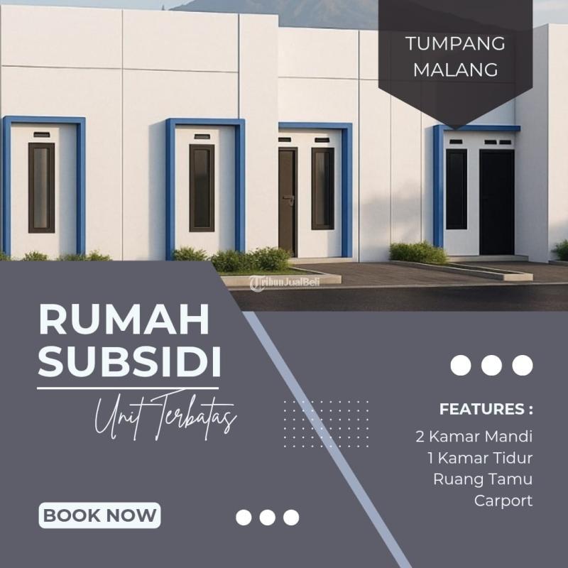 Dijual Rumah Subsidi Tipe 25 2KT 1KM SHGB - Malang 