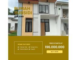 Dijual Rumah Subsidi Nyaman Dengan Desain Minimalis Modern - Malang