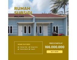 Dijual Rumah Hunian Subsidi Minimalis 2KT 1KM Murah Tajinan - Malang