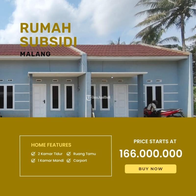 Dijual Rumah Hunian Subsidi Minimalis 2KT 1KM Murah Tajinan - Malang