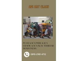 Motif Yesus Kaca Patri Grafir Inlay Gereja - Batam