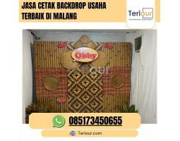 Jasa Cetak Backdrop Usaha Terbaik - Malang