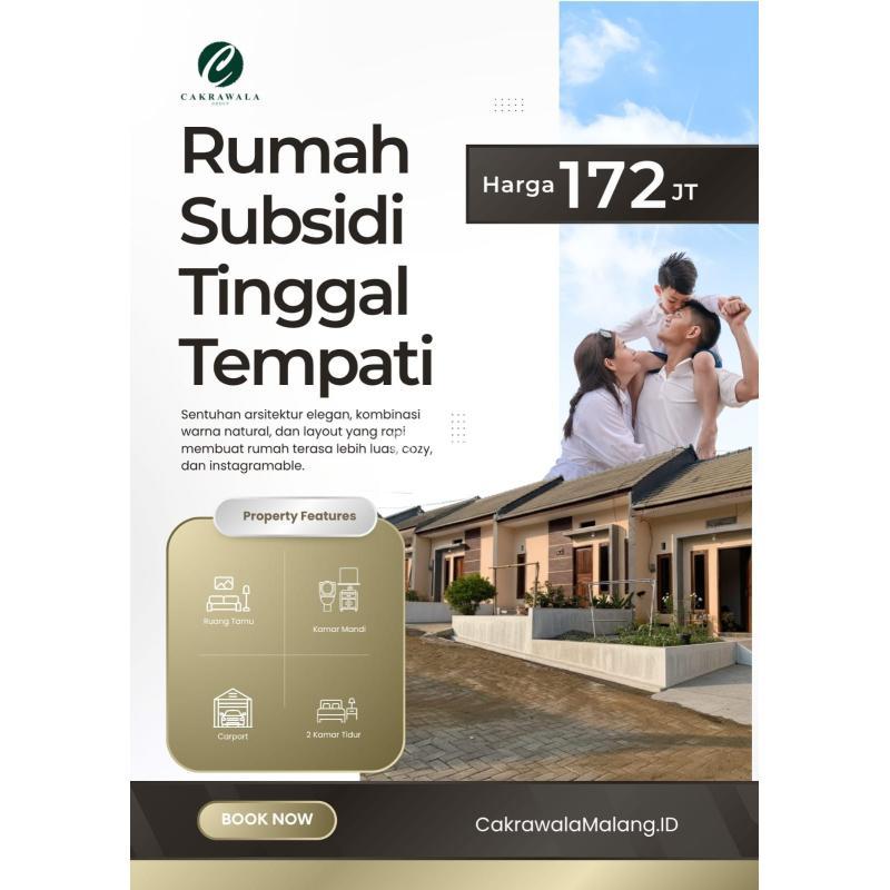 Jual Rumah Modern Minimalis Tipe 25 Lokasi Pakissaji - Malang