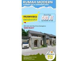 Jual Rumah Modern Dengan Konsep Villa Tipe 36 di Karangploso - Malang