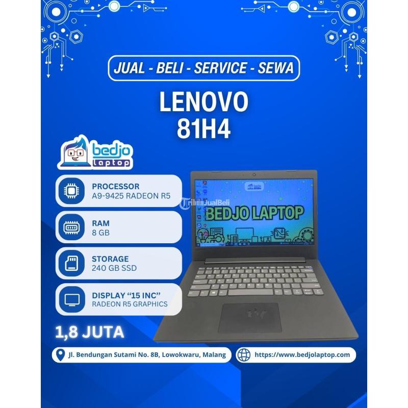 Laptop Lenovo 81H4 81H4 Second RAM 8GB SSD 256GB - Malang Kota