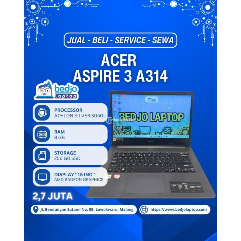 Laptop Acer Aspire  3 A314 Bekas - Malang Kota
