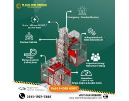 Sewa Passenger Hoist Kapasitas 1 - 4 Ton, Gunungkidul - Yogyakarta
