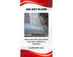 Motif Salib Kaca Patri Grafir Inlay Gereja - Bangka Barat