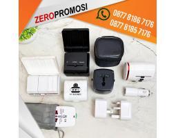 Aneka Souvenir Travel Adaptor Universal Cetak Logo Termurah - Tangerang Kota