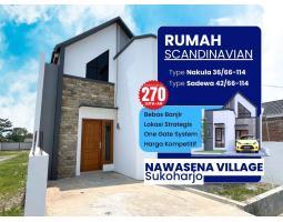 Jual Rumah Tipe 36 Perumahan Scandinavian - Sukoharjo 