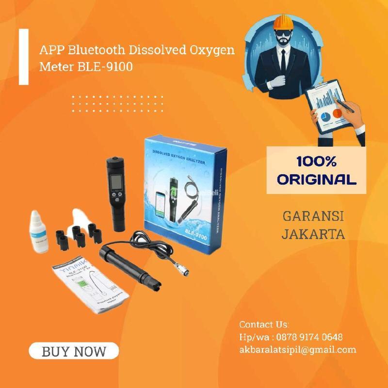 APP Bluetooth Dissolved Oxygen Meter BLE-9100 DO Tester Oksigen Terlarut, Water Air Quality Analyzer, Pengukur Konsentrasi O Suhu via Smartphone - Jakarta Barat