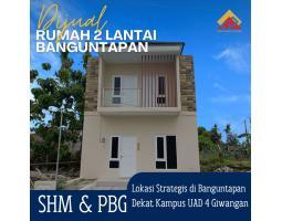 Dijual Rumah Baru Siap Bangun 2 Lantai Banguntapan Dekat Giwangan Kotagede,Gedong Kuning - Bantul