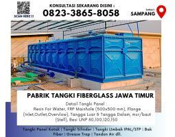 Kontraktor Resmi Tangki Air Fiberglass FRP Roof Tank Kapasitas Besar - Sampang