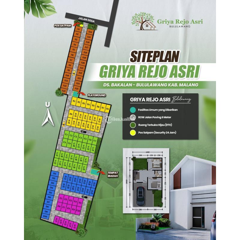 Dijual Rumah Tipe 28 2KT 1KM Legalitas SHM - Malang