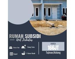 Dijual Rumah Subsidi 1 Lantai, Tipe 30, 2kt, 1km, Hgb, Dekat Sd Internasional - Malang