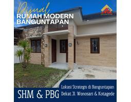 Dijual Rumah Baru, Tipe 40, 2KT, 1KM, SHM, Dekat Stipram Kotagede, PLN Gedong Kuning, di Cluster Banguntapan, Bantul - Yogyakarta