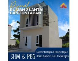 Dijual Rumah Cluster, Siap Bangun, 2 Lantai, Tipe 60, 3KT, 2KM, SHM, Dekat Giwangan Kotagede, Gedong Kuning, Banguntapan - Yogyakarta