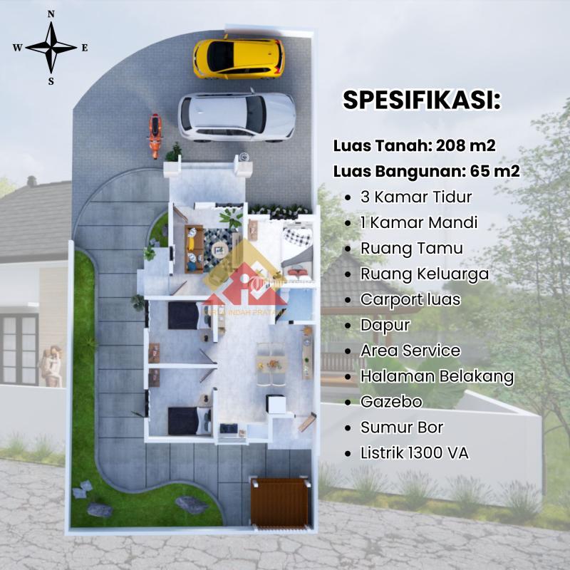 Dijual Rumah Guest House Siap Bangun SHM Free Gazebo Dekat Kampus UII Kaliurang - Sleman