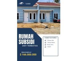 Dijual Rumah Subsidi Tipe 30 2KT 1KM Legalitas SHM - Malang 