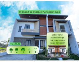 Dijual Rumah 2 Lantau Tipe 110 4KT 3KM Legalitas SHM - Sukoharjo 