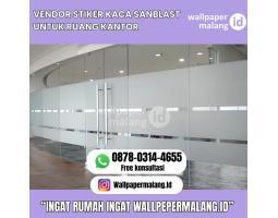  Stiker Kaca Sanblast untuk Ruang Kantor - Malang 