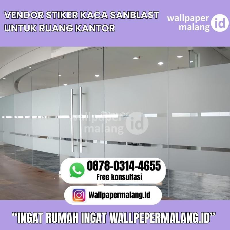 Stiker Kaca Sanblast untuk Ruang Kantor - Malang