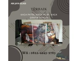 Motif Malaikat Kaca Patri Grafir Inlay Gereja - Bolaang Mongondow