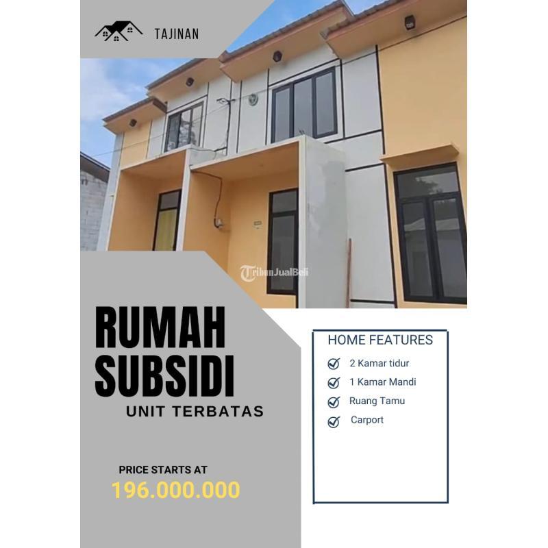 Dijual Rumah Subsidi Deket Dengan Fasilitas Publik Lokasi Tajinan - Kab Malang