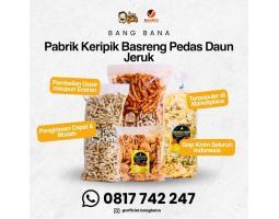 Pabrik Grosir Keripik Basreng Pedas Daun Jeruk Bana Food - Malang