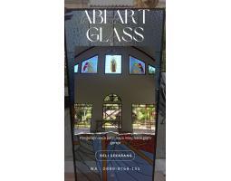 Motif Malaikat Kaca Patri Grafir Inlay Gereja - Natuna