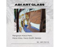 Kaca Stained Kaca Patri Grafir Inlay Gereja - Karimun
